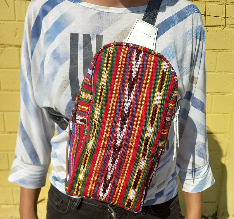 IKAT FABRIC ONE OF A KIND SLING BAG