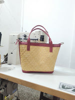 PETATE CLAUDINE BAG WINE LEATHER