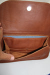 CAMERA BAG FULL GRAIN BROWN LEATHER.