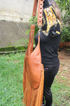 SADDLE MEDIUM BAG Brown leather