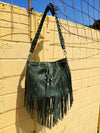 BRAIDED FRINGE BUCKET BAG